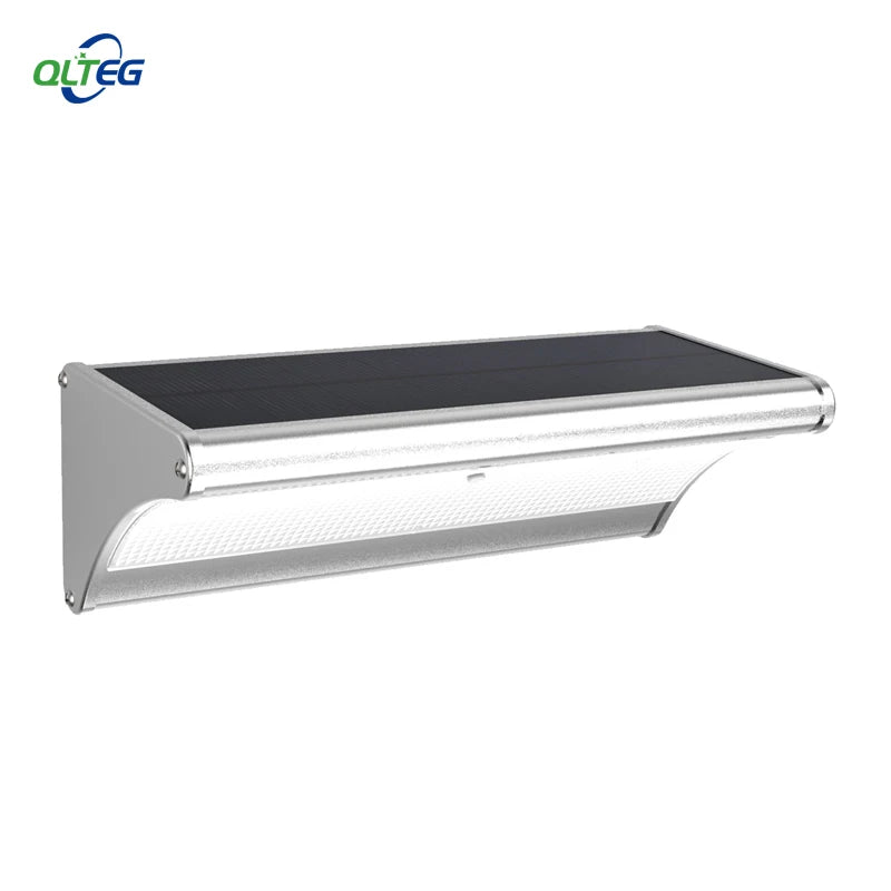 QLTEG Super Bright Solar Motion Sensor LED Light 1000LM Highlight Waterproof Garden Wall Security Lamp by Microwave Radar Motion