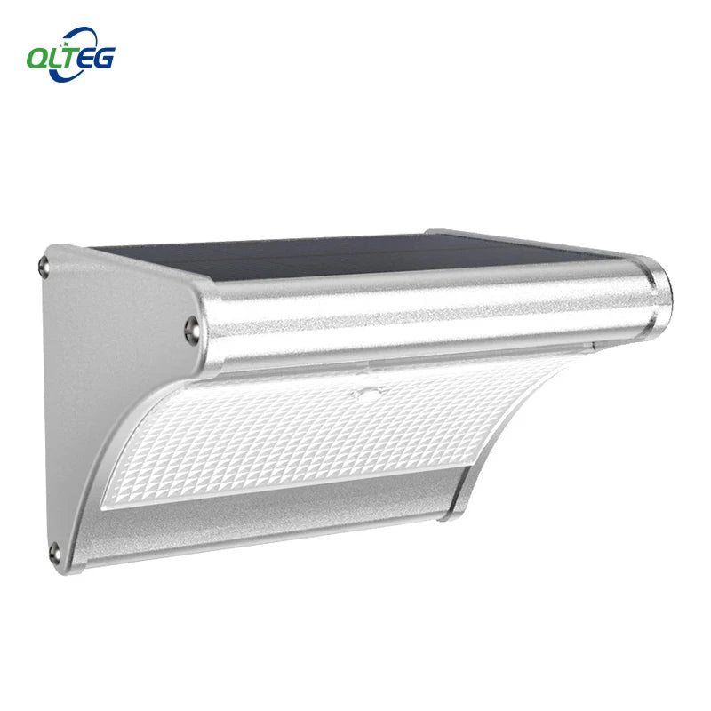 QLTEG Super Bright Solar Motion Sensor LED Light 1000LM Highlight Waterproof Garden Wall Security Lamp by Microwave Radar Motio
