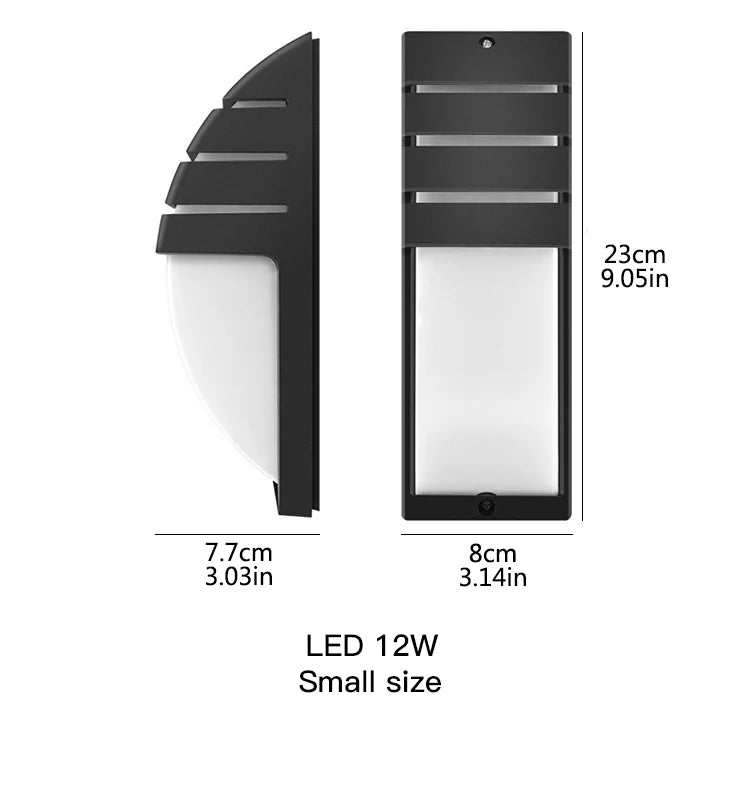 LED outdoor wall light waterproof Radar Motion Sensor led light outdoor wall lamp porch light exterior light outdoor lighting