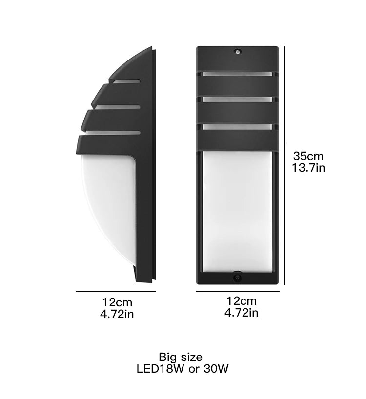 LED outdoor wall light waterproof Radar Motion Sensor led light outdoor wall lamp porch light exterior light outdoor lighting
