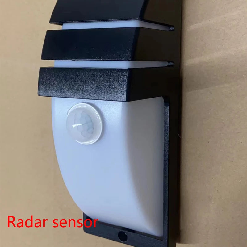 LED outdoor wall light waterproof Radar Motion Sensor led light outdoor wall lamp porch light exterior light outdoor lighting