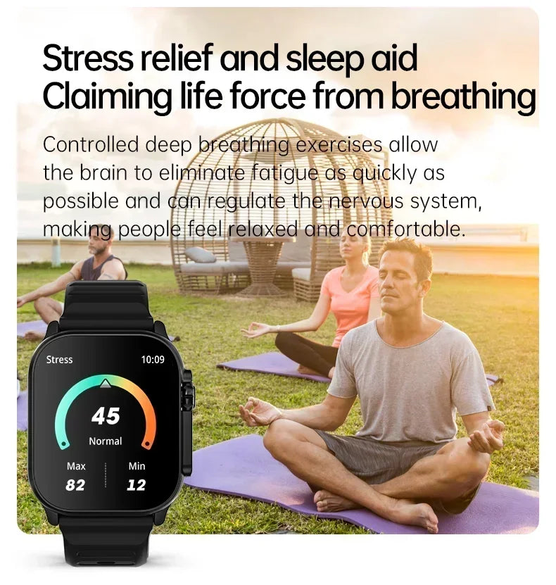 2026 New Smart Watch 8 Ultra Watch Ultra IWO Watch Ultra NFC Smartwatch Series 8 Bluetooth Call 2.2 Inch Wireless Fitness Watch