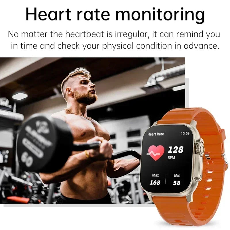 2026 New Smart Watch 8 Ultra Watch Ultra IWO Watch Ultra NFC Smartwatch Series 8 Bluetooth Call 2.2 Inch Wireless Fitness Watch
