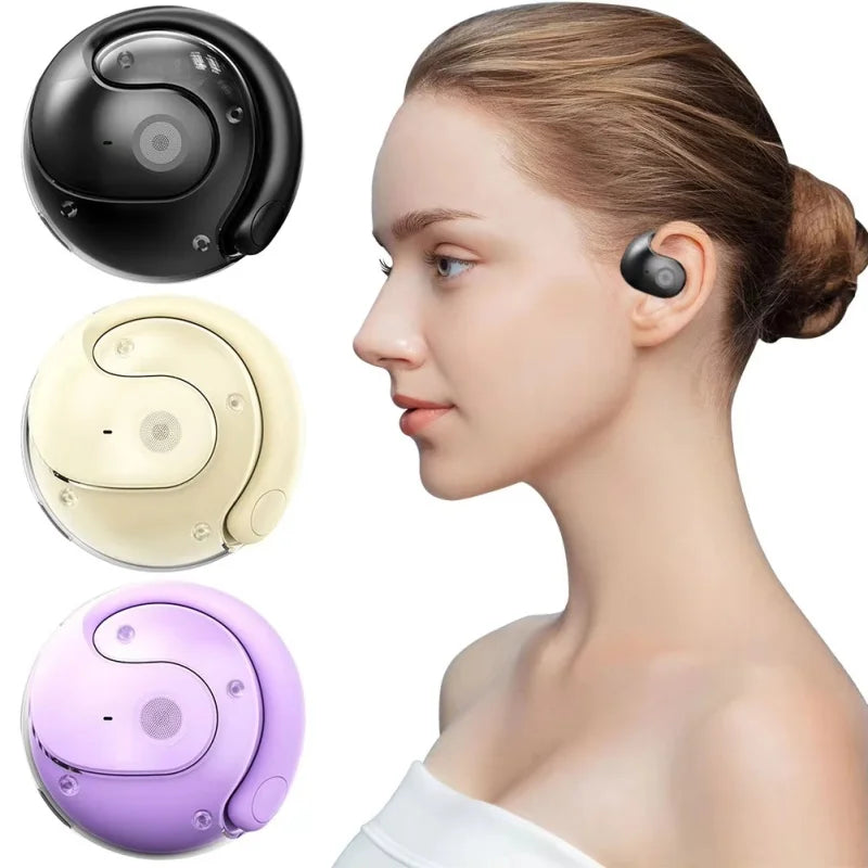 Lenovo Wireless Bluetooth AI Real-time Language Translation Earphones 144 Languages Ear Hanging Headphone Translator For Busine