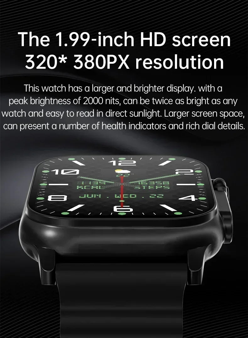 2026 New Smart Watch 8 Ultra Watch Ultra IWO Watch Ultra NFC Smartwatch Series 8 Bluetooth Call 2.2 Inch Wireless Fitness Watch