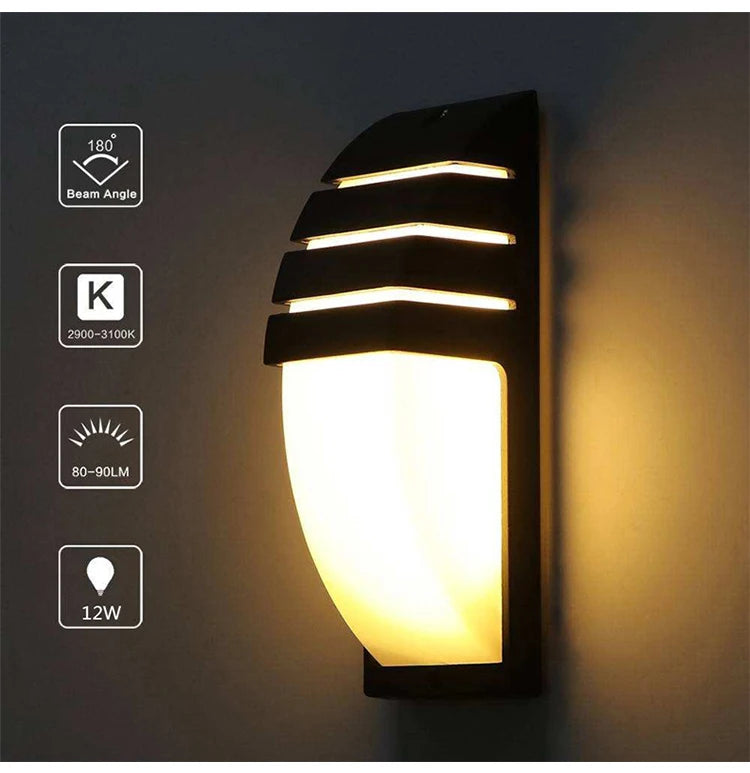 LED outdoor wall light waterproof Radar Motion Sensor led light outdoor wall lamp porch light exterior light outdoor lighting